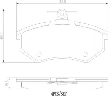 Brembo P85093N - Kit pastiglie freno, Freno a disco autozon.pro