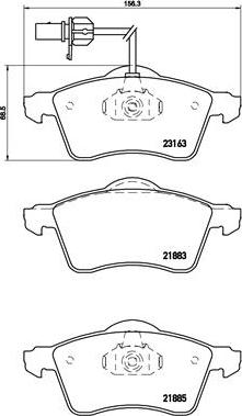 Brembo P 85 049 - Kit pastiglie freno, Freno a disco autozon.pro