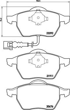 Brembo P 85 045 - Kit pastiglie freno, Freno a disco autozon.pro