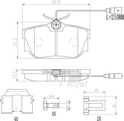 Brembo P85046N - Kit pastiglie freno, Freno a disco autozon.pro