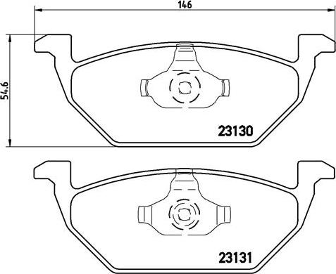 Brembo P 85 041X - Kit pastiglie freno, Freno a disco autozon.pro