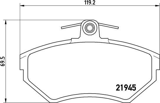 Brembo P 85 042 - Kit pastiglie freno, Freno a disco autozon.pro