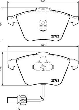 Brembo P 85 056 - Kit pastiglie freno, Freno a disco autozon.pro