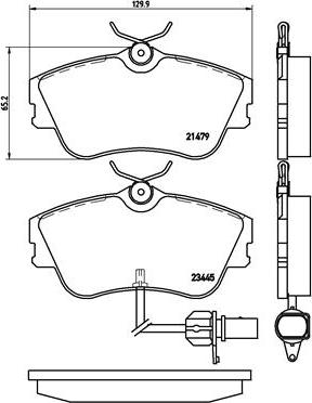 Brembo P 85 050 - Kit pastiglie freno, Freno a disco autozon.pro