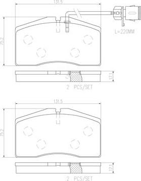 Brembo P85053N - Kit pastiglie freno, Freno a disco autozon.pro