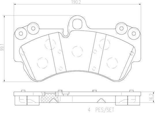 Brembo P85069N - Kit pastiglie freno, Freno a disco autozon.pro