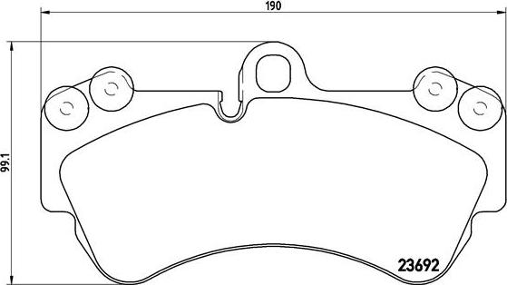 Brembo P 85 069 - Kit pastiglie freno, Freno a disco autozon.pro