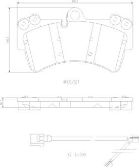 Brembo P85065N - Kit pastiglie freno, Freno a disco autozon.pro