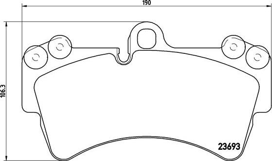 Brembo P 85 065 - Kit pastiglie freno, Freno a disco autozon.pro