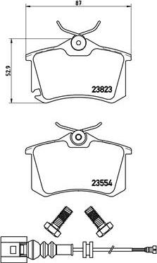 Brembo P 85 066 - Kit pastiglie freno, Freno a disco autozon.pro