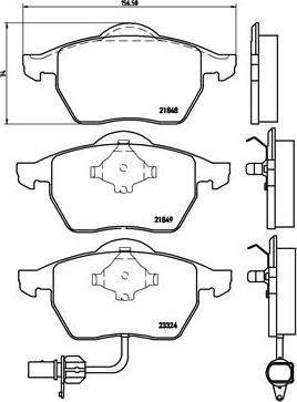 Brembo P 85 060 - Kit pastiglie freno, Freno a disco autozon.pro