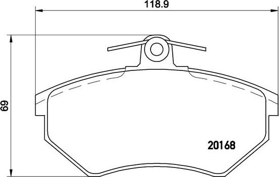 Brembo P 85 015 - Kit pastiglie freno, Freno a disco autozon.pro