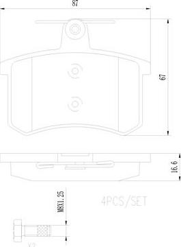 Brembo P85013N - Kit pastiglie freno, Freno a disco autozon.pro