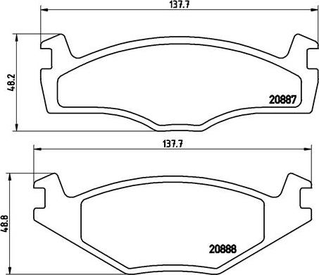 Brembo P 85 012 - Kit pastiglie freno, Freno a disco autozon.pro