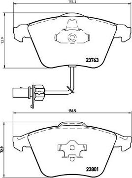 Brembo P 85 084 - Kit pastiglie freno, Freno a disco autozon.pro