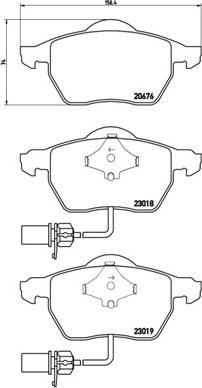 Brembo P 85 085X - Kit pastiglie freno, Freno a disco autozon.pro