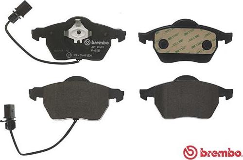 Brembo P 85 085 - Kit pastiglie freno, Freno a disco autozon.pro