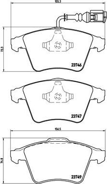 Brembo P 85 081 - Kit pastiglie freno, Freno a disco autozon.pro