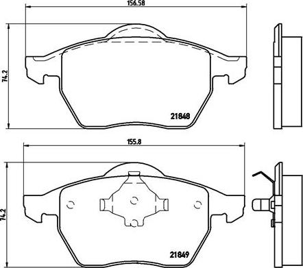 Brembo P 85 039 - Kit pastiglie freno, Freno a disco autozon.pro