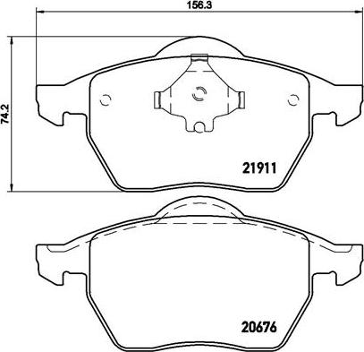 Brembo P 85 035 - Kit pastiglie freno, Freno a disco autozon.pro