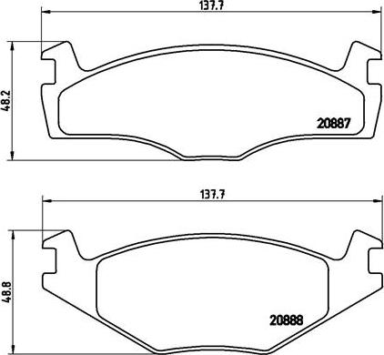 Brembo P 85 024 - Kit pastiglie freno, Freno a disco autozon.pro