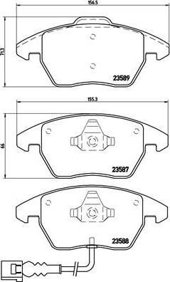 Brembo P 85 075X - Kit pastiglie freno, Freno a disco autozon.pro