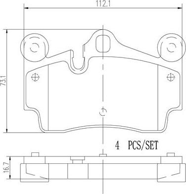 Brembo P85070N - Kit pastiglie freno, Freno a disco autozon.pro