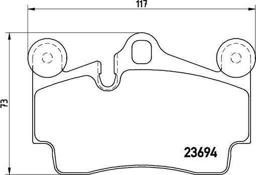 Brembo P 85 070 - Kit pastiglie freno, Freno a disco autozon.pro