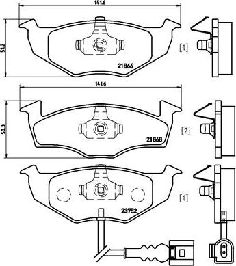 Brembo P 85 071 - Kit pastiglie freno, Freno a disco autozon.pro