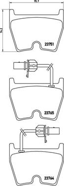 Brembo P 85 078 - Kit pastiglie freno, Freno a disco autozon.pro