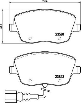 Brembo P 85 077 - Kit pastiglie freno, Freno a disco autozon.pro