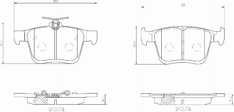 Brembo P85191N - Kit pastiglie freno, Freno a disco autozon.pro