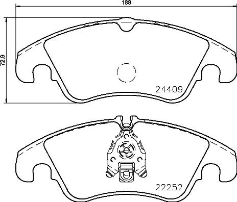 AUDI 8K0698151Q - Kit pastiglie freno, Freno a disco autozon.pro