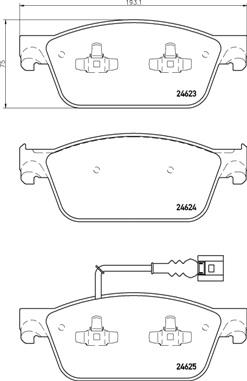 Brembo P 85 141 - Kit pastiglie freno, Freno a disco autozon.pro