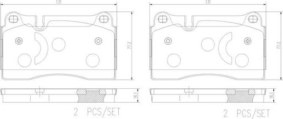 Brembo P85159N - Kit pastiglie freno, Freno a disco autozon.pro