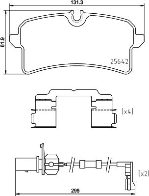 Brembo P 85 151 - Kit pastiglie freno, Freno a disco autozon.pro