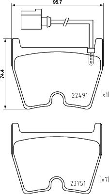 Brembo P 85 152X - Kit pastiglie freno, Freno a disco autozon.pro