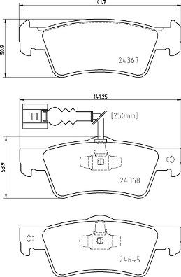 Brembo P 85 163 - Kit pastiglie freno, Freno a disco autozon.pro