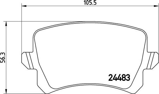 Brembo P 85 109 - Kit pastiglie freno, Freno a disco autozon.pro