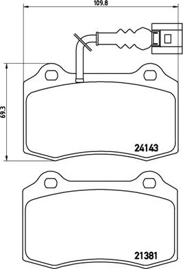 Brembo P 85 104 - Kit pastiglie freno, Freno a disco autozon.pro