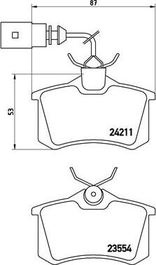 Brembo P 85 101 - Kit pastiglie freno, Freno a disco autozon.pro