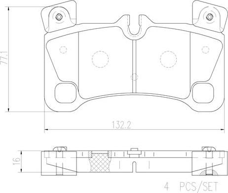 Brembo P85103N - Kit pastiglie freno, Freno a disco autozon.pro