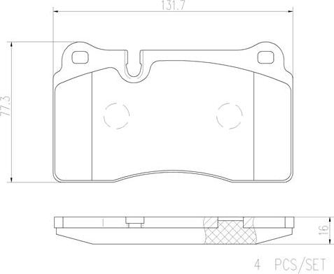 Brembo P85116N - Kit pastiglie freno, Freno a disco autozon.pro