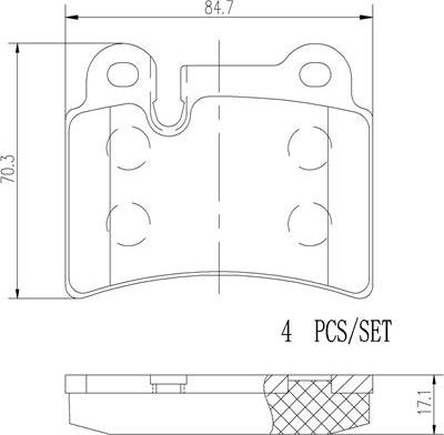 Brembo P85111N - Kit pastiglie freno, Freno a disco autozon.pro