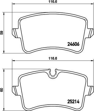 Brembo P 85 117 - Kit pastiglie freno, Freno a disco autozon.pro