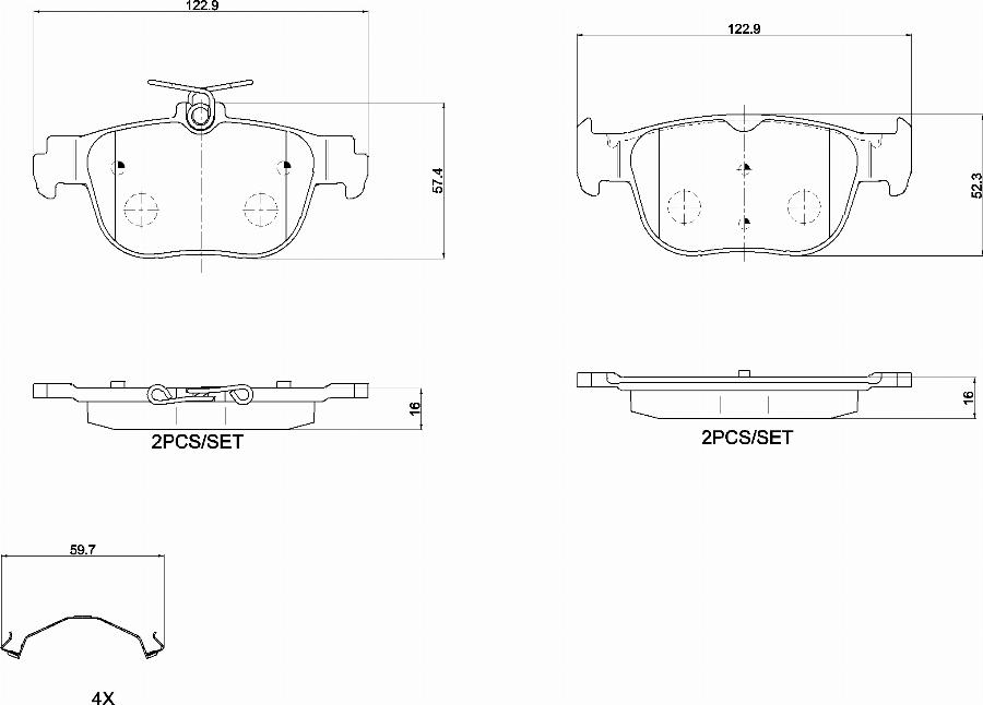 Brembo P85189N - Kit pastiglie freno, Freno a disco autozon.pro