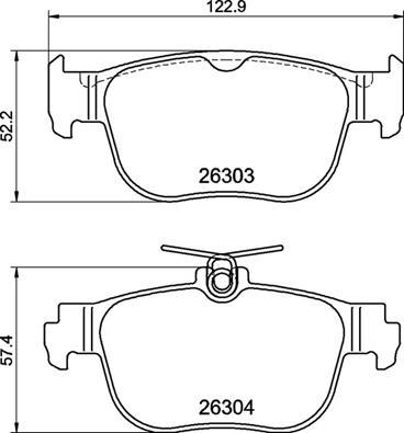 Brembo P 85 189 - Kit pastiglie freno, Freno a disco autozon.pro