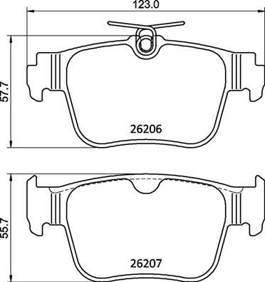 Brembo P 85 184 - Kit pastiglie freno, Freno a disco autozon.pro