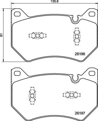 Brembo P 85 181 - Kit pastiglie freno, Freno a disco autozon.pro