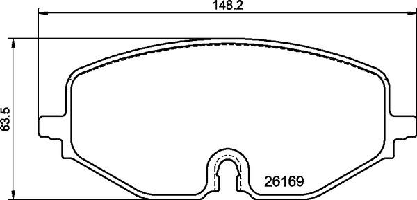 Brembo P 85 182X - Kit pastiglie freno, Freno a disco autozon.pro